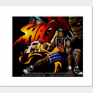 Shaq-Fu Title Screen Posters and Art